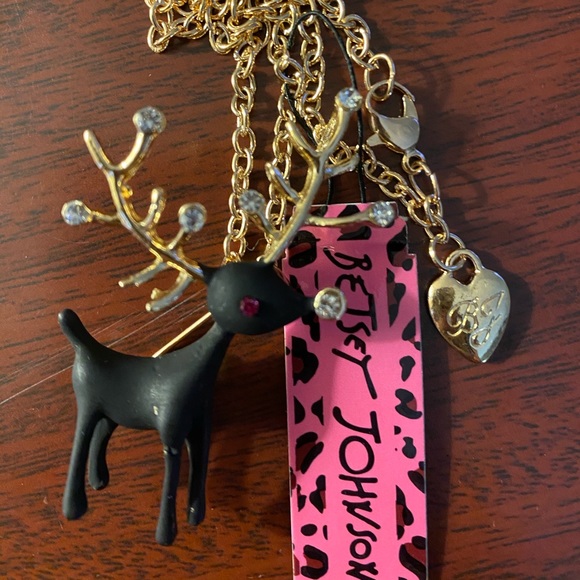 Betsey Johnson Jewelry - NWT Betsey Johnson Necklace Brooch